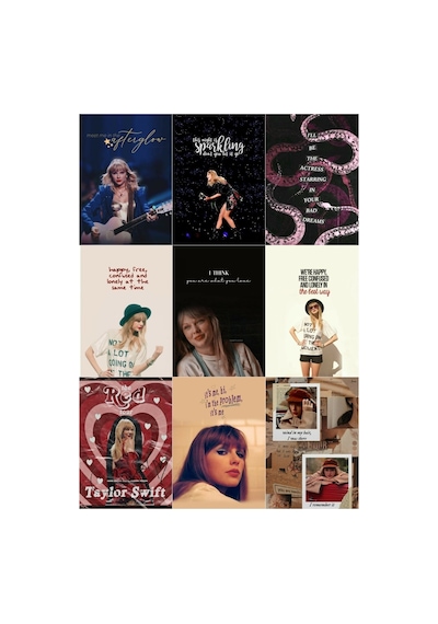Taylor Swift 1 No Çoklu Sticker Seti Diğer