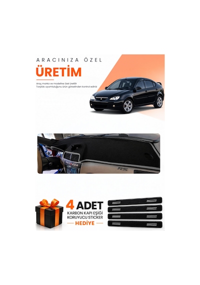 Proton Gen 2 2004-2011 Uyumlu Torpido Koruma Örtüsü Oto Kılıfı - Siyah Gri