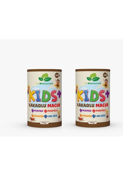 Dr. Natural Kakao Arı Sütü Propolis Pekmez ve Vitamin Çocuk Macunu 2 x 240 G