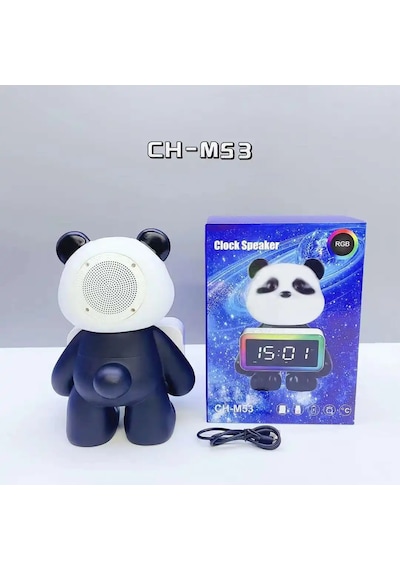 Ch-m53 Panda Tasarım Rgb Led Işıklı Kablosuz Bluetooth Hoparlör - Speaker