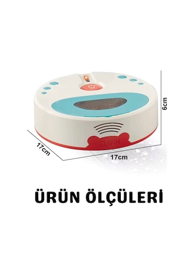 İlk Robot Süpürgem! Pilli Işıklı Süpürme Özellikli Hareket Eden Vakumlu Oyuncak Robot Süpürge