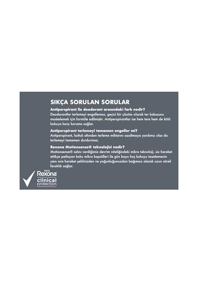 Rexona Men Clinical Protection Erkek Sprey Deodorant Confidence 150 Ml