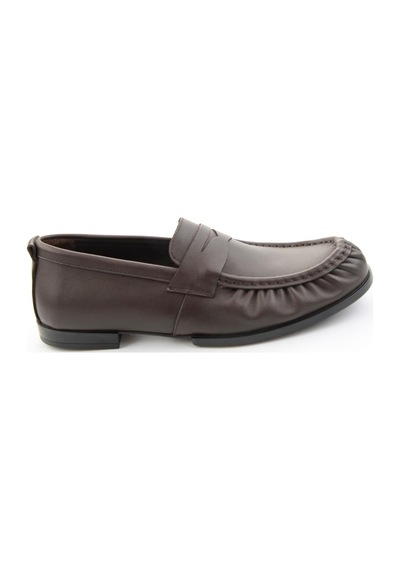 Kahve Hakiki Deri Erkek Loafer Ayakkabı E01597002503
