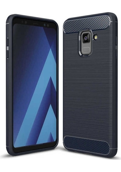 Samsung Uyumlu Galaxy A6 2018 Kılıf Zore Room Silikon Kapak Lacivert