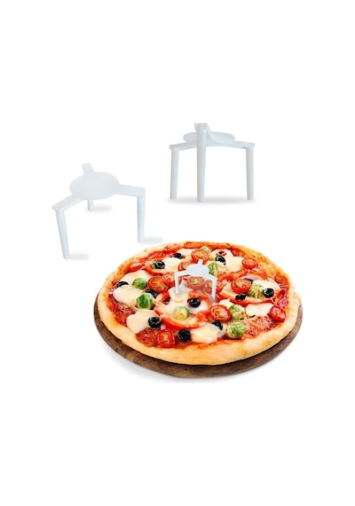 Plastik Pizza Ayağı 100 Adet Pizza Kutusu Destekleyici Tripod Beyaz 2 X 4