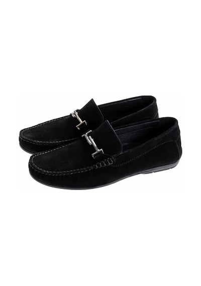 King Paolo King Shoes 3210 Siyah Süet Erkek Ayakkabı