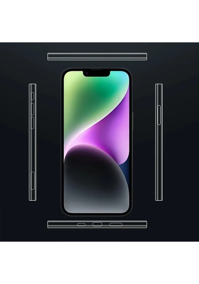 Ally iPhone Uyumlu 15 Plus Hidrojel Hayalet Yan Alt Üst Kaplama Koruyucu Film- 5775