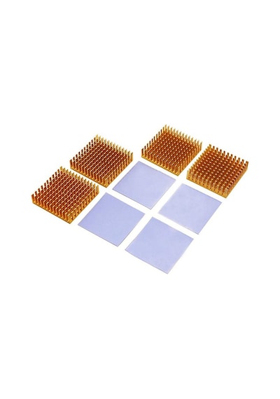 Wozlo Chipset Cpu Gpu Vga Ram Led Aliminyum Pasif Soğutucu Bakır 35 x 35 x 10 MM