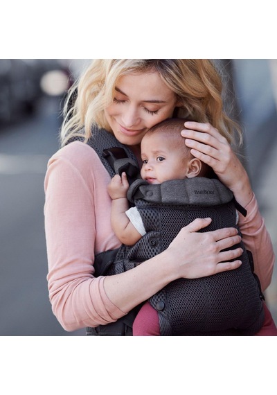 BabyBjörn 2'li Set Balance Soft Woven Jersey Tri-Fabric Dark Grey & Kanguru Harmony Mesh Antracite