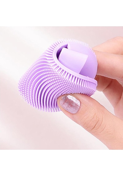 Silikon Cilt Yüz El Temizleme Ve Peeling Fırçası, Pembe