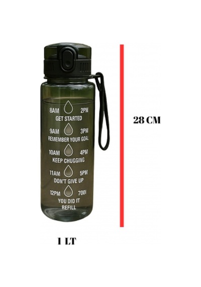 Suluk & Su Şişesi & Sporcu Matara Yeşil 1000 Ml