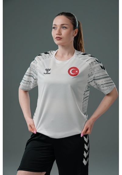 Hummel Milli Takım Line Antrenman Tişört Beyaz