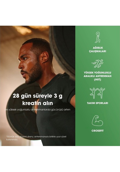 Kreatin Monohidrat Aromasız 187 G 55 Servis Kas Gücü Ve Dayanıklılık Desteği