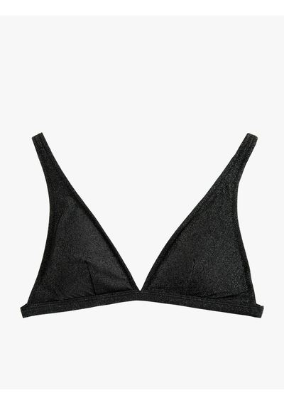 Koton Simli Derin V Yaka Bralet Bikini Üstü Siyah 5sak10153mm Siyah