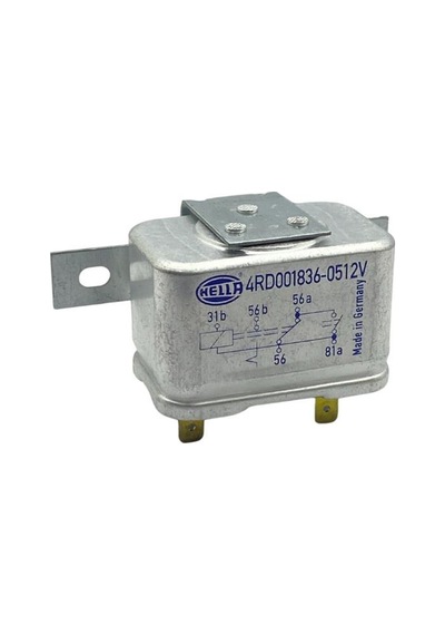 Hella 12v Far Rölesi 5 Uçlu Çift Platin Kalıcı 31b-56-56a-56b-81a Germany