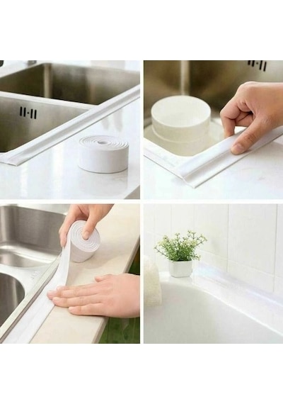 Pratik 145 Gr Beyaz Su Sızdırmaz Lavabo Kenar Bandı 3.2m