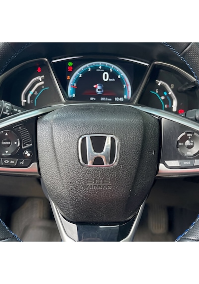 Honda Civic Fc5 2016-2021 Ön Ve Arka Panjur Direksiyon Logosu Siyah İthal Ürün 3 Parça
