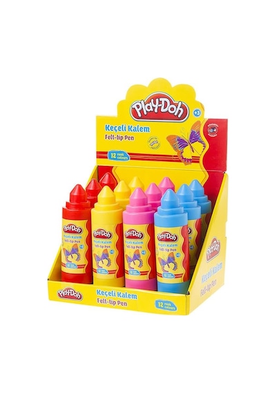 Play-Doh 12 Renk Keçeli Kalem 5 Mm  Ke012