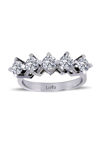 Lova D Renk 1,20 Karat Pırlanta Beştaş Yüzük - Idl - 1050224