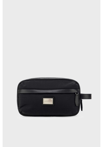 Emporio Armani Logolu Tek Saplı Çanta Erkek Çanta Em007027 Af28660 Uc001 Siyah