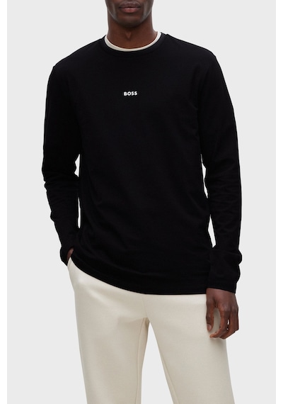 Boss Logolu Regular Fit Bisiklet Yaka Uzun Kollu Pamuklu Sweat Erkek Sweat 50473286 001 Siyah Boss Logolu Regular Fit Bisiklet Yaka Uzun Kollu Pamuklu Sweat Erkek Sweat 50473286 001 Siyah