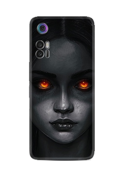 Tcl 30+ Plus Kılıf T676k Kılıf Resimli Desenli Silikon Platinium Series Dark Woman 1887