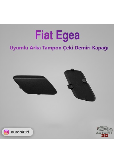 Fiat Egea Uyumlu Arka Tampon Çeki Demiri Kapağı