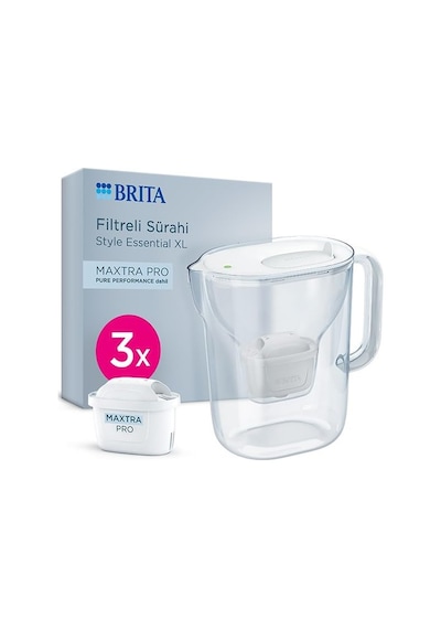 Style Essential Xl 3 X Maxtra Pro Pure Performance Filtreli Su Arıtma Sürahisi Beyaz 3,6l