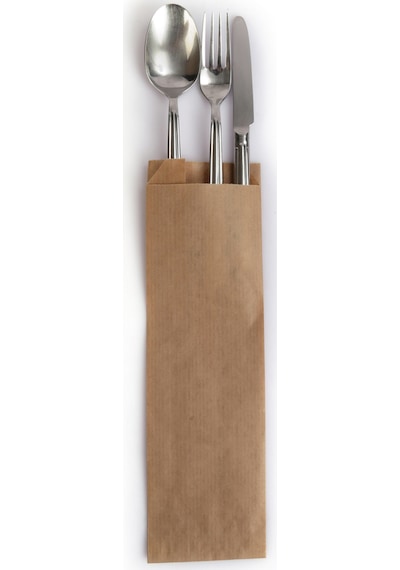 Anadolu Kağıtçılık Çizgili Şamua Kraft Kese Kağıdı 10 KG 15 x 24 CM Simitlik