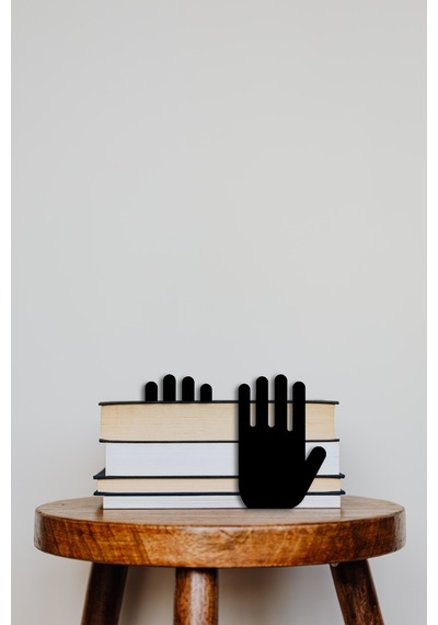 Hobi Demir Sanat EL Figürlü Dekoratif Metal Kitap Tutucu
