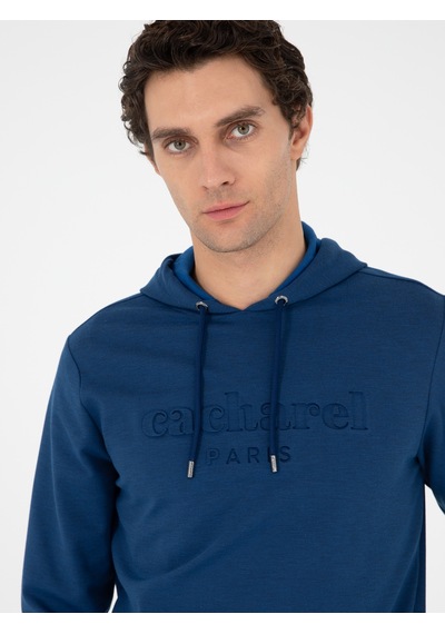 Mavi Regular Fit Kapüşonlu Sweatshirt