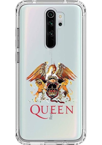 Xiaomi Redmi Note 8 Pro Uyumlu Şeffaf Kılıf Queen Tasarımlı