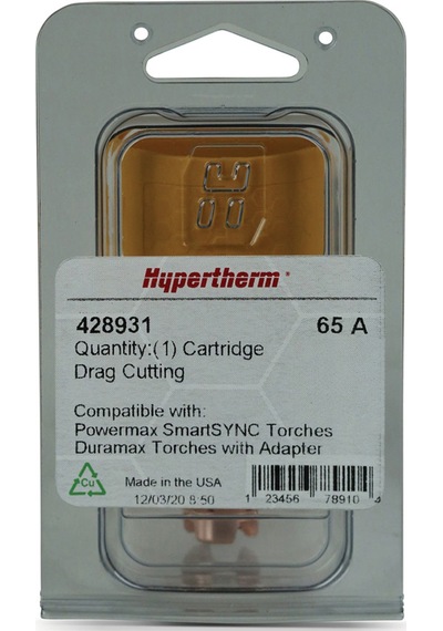 HYPERTHERM Kartuş: SmartSYNC veya Adaptör 65 A  428931