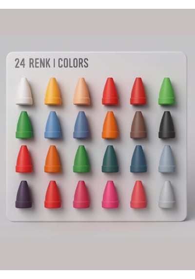 Kids Pastel Boya Çantalı 24'lü 24 Renk