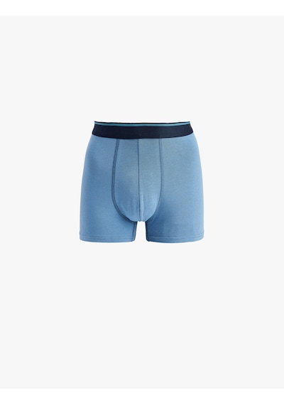 Koton Pamuklu Puantiyeli 3'lü Boxer Seti Lacivert Desenli 6slm90012mk