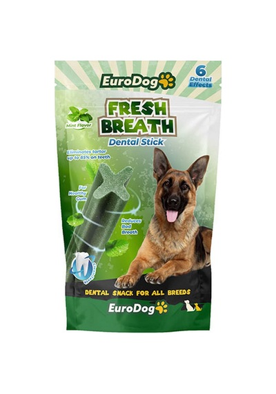 Eurodog Fresh Breath Naneli Çubuk Köpek Ödül Maması 6'lı 2 x 100 G