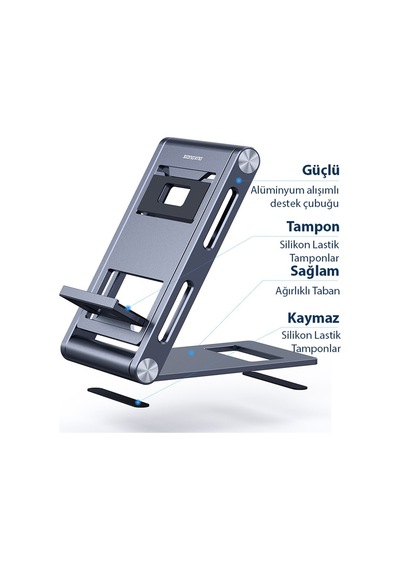 Dux Ducis Z-shape Alüminyum Alaşımlı Katlanır Telefon Standı