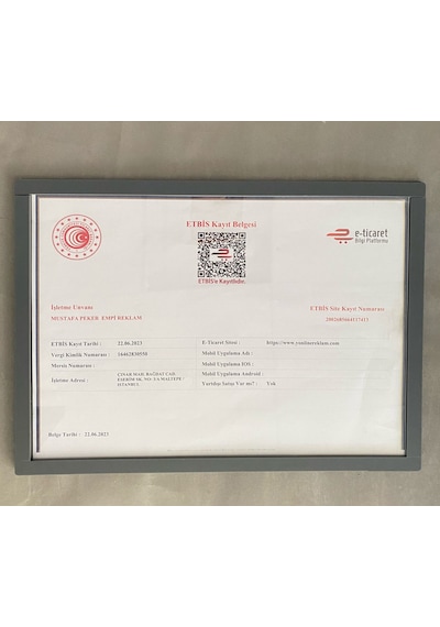 Mat Antrasit Diploma&sertifika Çerçevesi