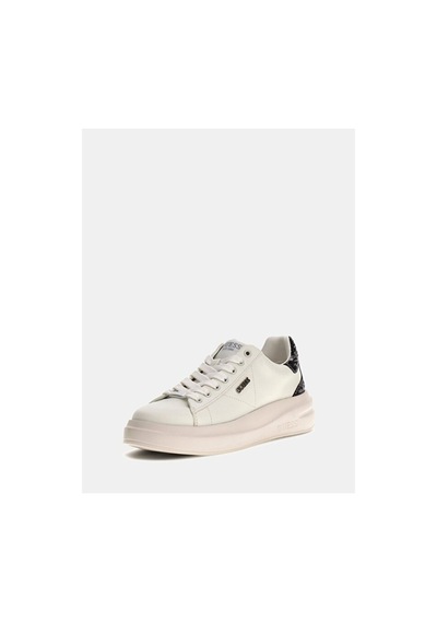 Guess Elbina10 Kadın Beyaz/gümüş Deri Sneaker Flfe10ele12-whısı Beyaz/gümüş