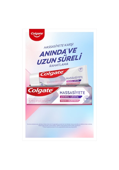 Colgate Hassasiyete Anında Çözüm Onarım ve Diş Eti Bakımı Diş Macunu 75 ml x4 Adet + Fırça Kabı Hediye