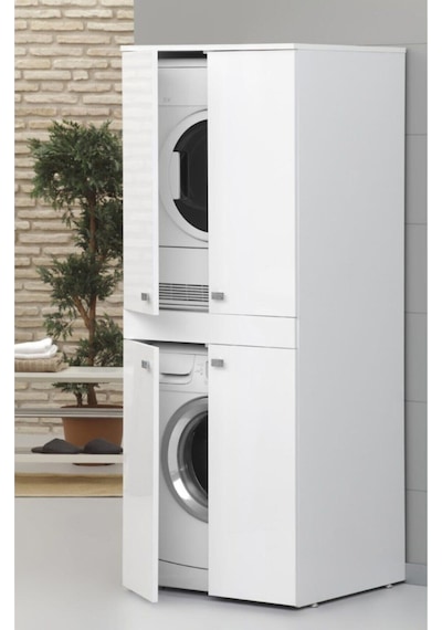 %100 Mdf Çamaşır Makinesi Dolabı Kurutma Makinesi Dolabı 70 Cm Ç. Beyaz