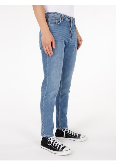 Colin's Colins 067 Jack Normal Kesim Orta Bel Düz Paça Mavi Erkek Pantolon Cl1071702 Denim