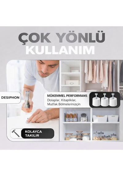 Çivili Raf Pimi Beyaz 25 Adet Dolap Ve Raf Sabitleme Pimi Dayanıklı Plastik Raf Destek Aparatı Beyaz