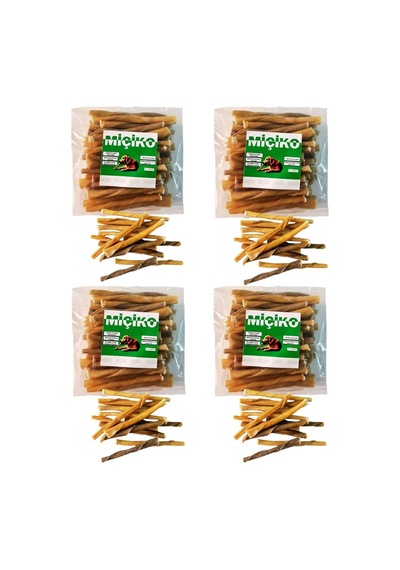 4 X 50li Naturel Burgu Ödül Çubuğu Ve Çiğneme Kemiği 8-10cm