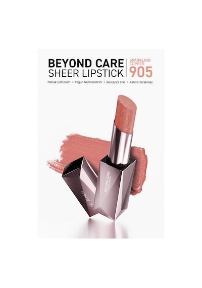 Alix Avien Beyond Care Sheer Yoğun Nemlendirici ve Besleyici Etki Parlak Ruj 905 Sparkling Copper