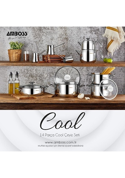 Amboss Cool 14 Parça Çelik Çeyiz Seti