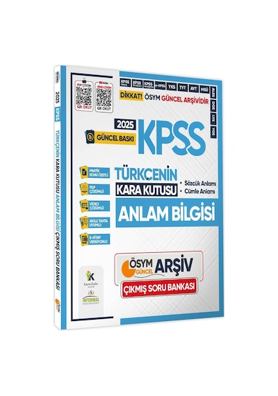 2025 Kpss Türkçenin Kara Kutusu 6lı Altın Set Ösym Çıkmış Soru Bankası Konu Özetli Pdf/video Çözümlü