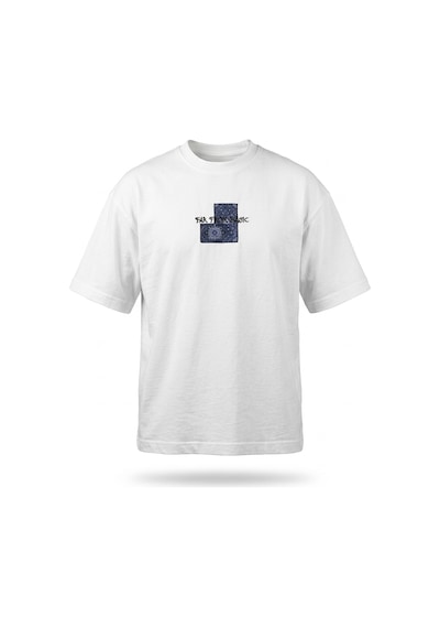 Respire Erkek Ffb Patch Oversize T-shirt Ekru