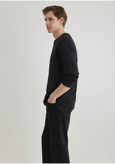 Mavi Siyah Erkek Sweatshirt M064622-21842 Siyah