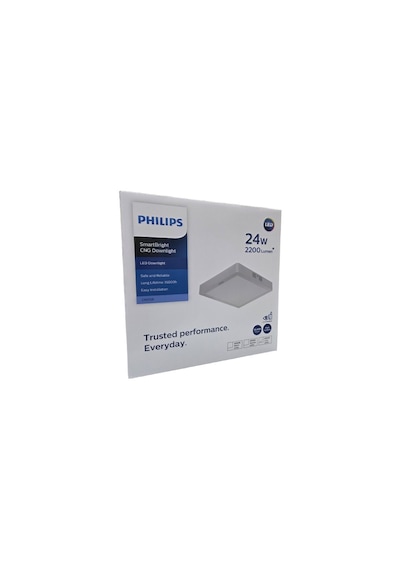 Philips Smartbright Sıvaüstü Kare Tavan Led Lamba 24w 6500k Beyaz Işık 2200 Lümen 29,5 Cm Plastik Gövde 1